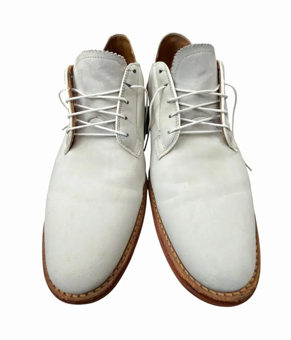 Warrior Ltd White Leather Derby Shoes Vibram USA Made Men’s 11 Custom Grade